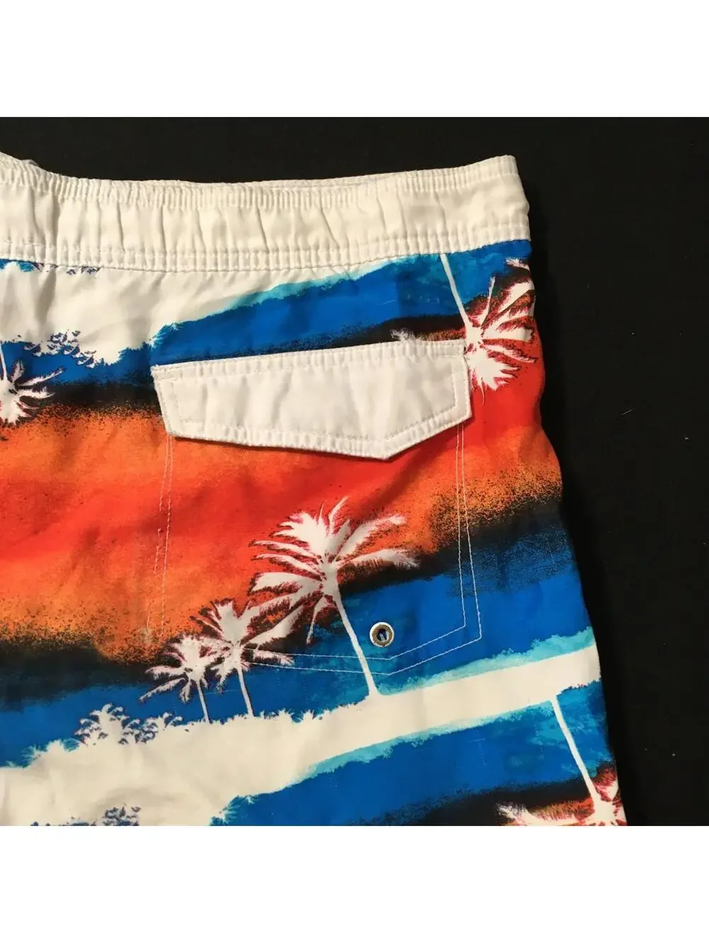 Joe Boxer Board Shorts Swim Trunks Mens Large palms tropical Lined - Picture 15 of 15